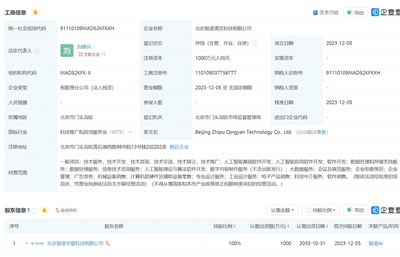 智譜AI北京新公司成立，加速人工智能應用軟件開發布局